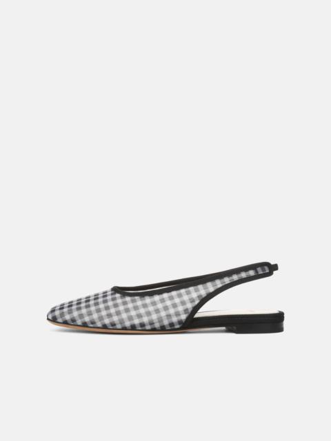 Vince Daphne Gingham Slingback Flat