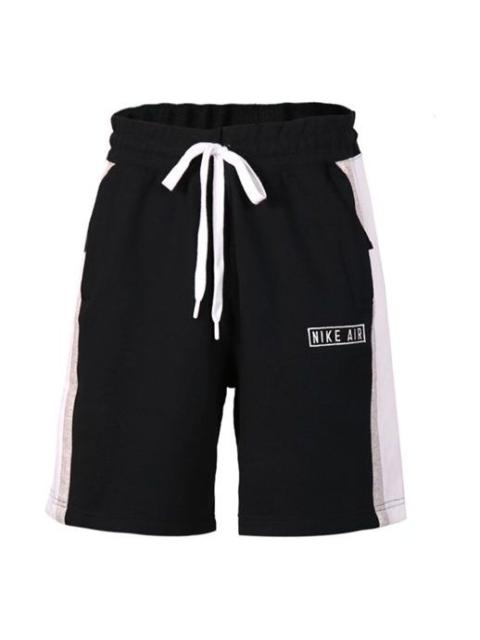 Nike Nike 공기 프랑스 Terry Drawstring 지퍼 포켓 캐주얼 스포츠 반바지 검정 CJ9948-010