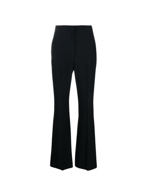 mid-rise bootcut crepe trousers