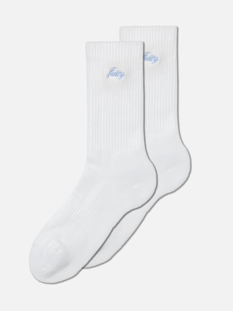 Sporty & Rich SPORTY & RICH X JUICY COUTURE SCRIPT SOCK