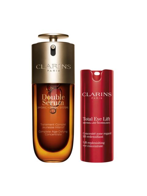 CLARINS Double Serum + Total Eye Lift Duo | Best-Selling Anti-Aging Routine | Featuring NEW Total Eyelift,