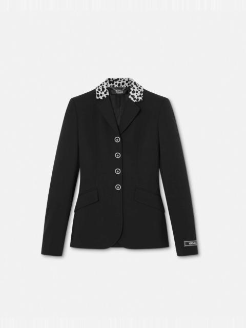 VERSACE Dalmatian Wool Gabardine Riding Jacket