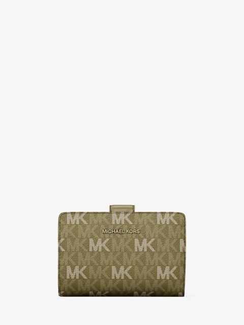 MICHAEL KORS Jet Set Travel Medium Signature Logo Billfold Wallet