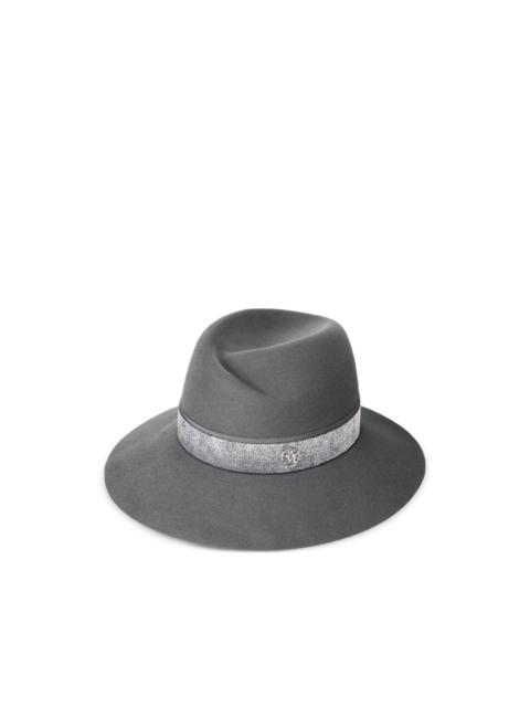 MAISON MICHEL logo-plaque hat