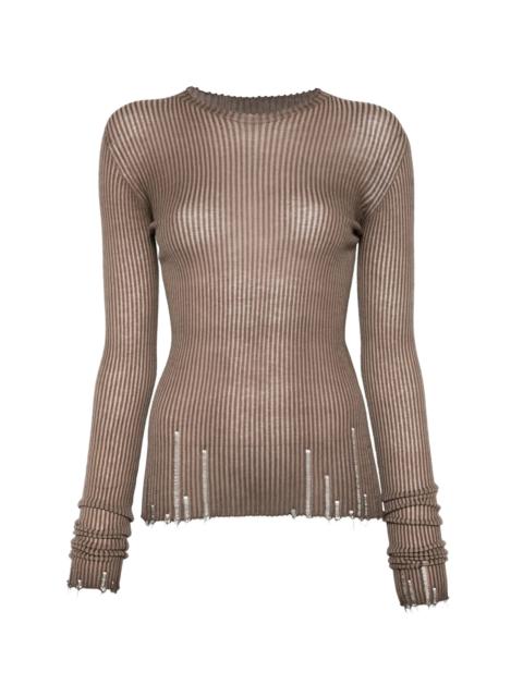 UMA WANG Uma Wang Ribbed Top