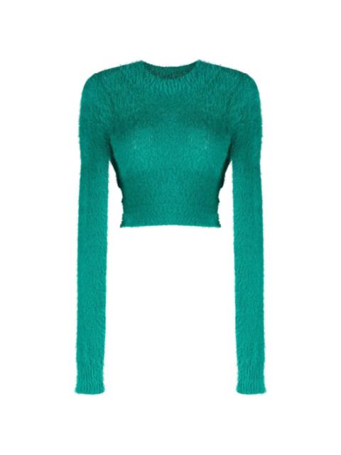 knitted cropped jumper