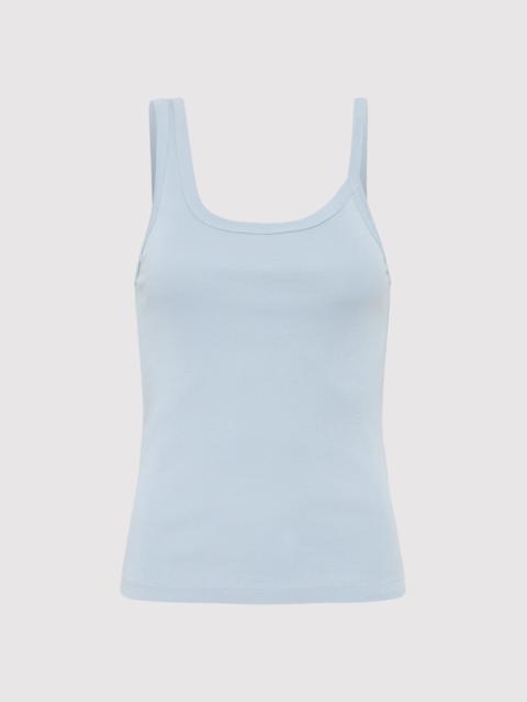 Organic Cotton Asymm Tank - Stone Blue