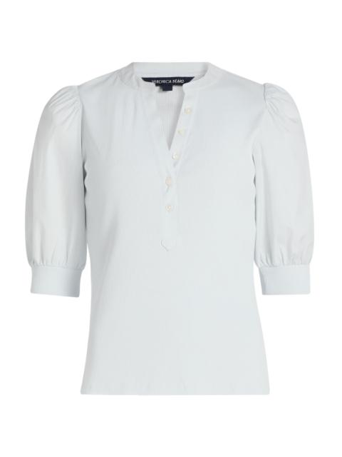 VERONICA BEARD Women's Coralee Cotton Top - River Mist