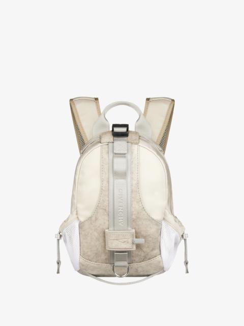 SMALL G-TRAIL BACKPACK IN NUBUCK AND CANVAS
