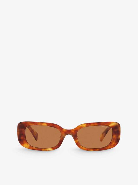 MU 08YS square-frame tortoiseshell acetate sunglasses