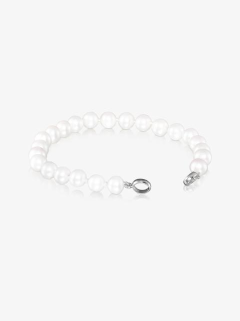 TOUS Silver TOUS Hold Bracelet with Pearls 17,5cm.