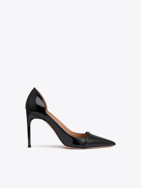 MALONE SOULIERS Crawford 90 Black Patent Pumps