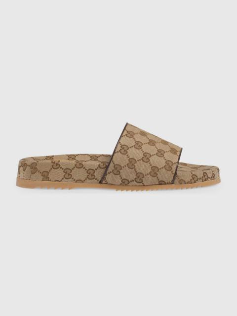 GUCCI Men's GG canvas slide sandal