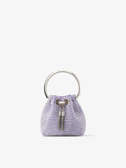 JIMMY CHOO Micro Bon Bon
Tanzanite Embroidered Satin Mini Bag