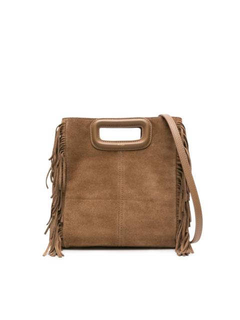 maje M fringed suede tote bag