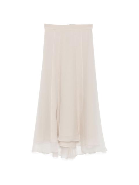 silk maxi skirt