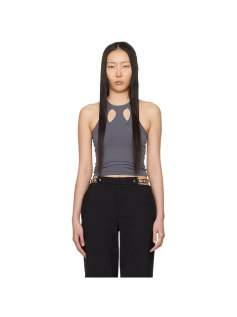Dion Lee Gray Mobius Loop Tank Top