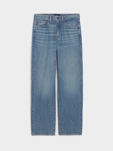 TODD SNYDER Relaxed Summerweight Jean in Medium Indigo