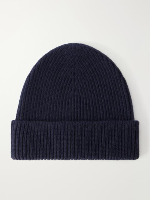 Johnstons of Elgin Ribbed Cashmere Beanie