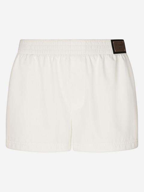 Dolce & Gabbana Short swim trunks with branded tag