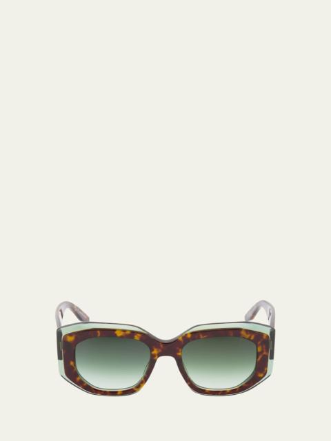 BARTON PERREIRA Crescendo Square Acetate Sunglasses