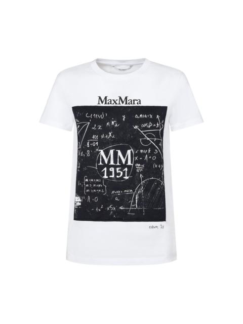 maxmara tシャツ mincio Max Mara MINCIO Printed cotton T-shirt | REVERSIBLE