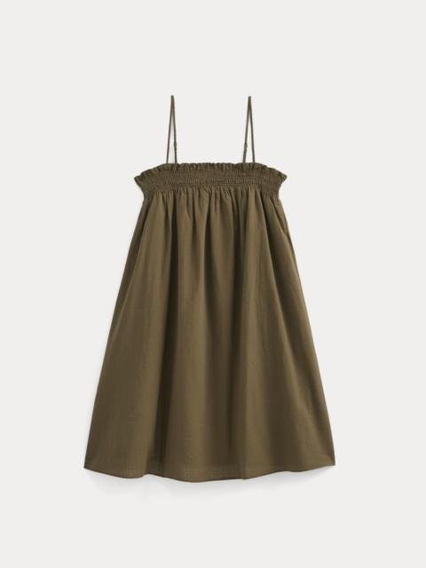 EVERLANE GAUZE SMOCKED DRESS