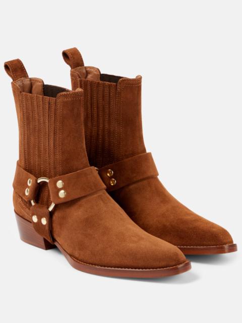 PARIS TEXAS Helena suede biker boots