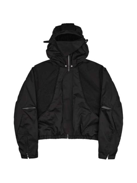 FFFPOSTALSERVICE Parachute mesh-panelled zip-up jacket