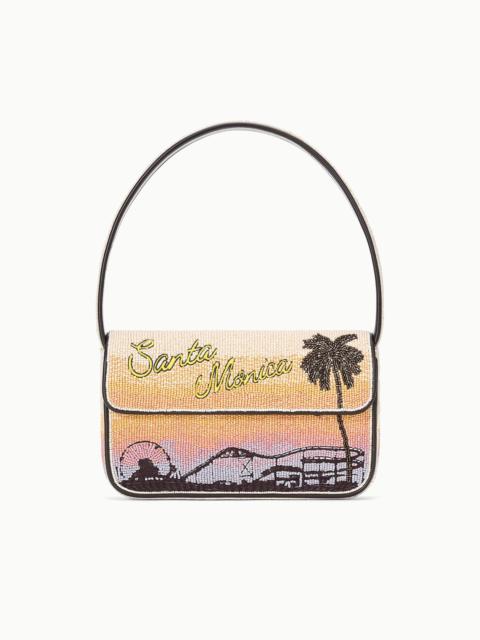 STAUD STAUD TOMMY BEADED BAG SANTA MONICA SUNSET