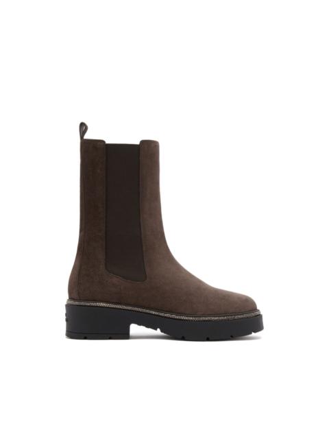 RENE CAOVILLA leather chelsea boots