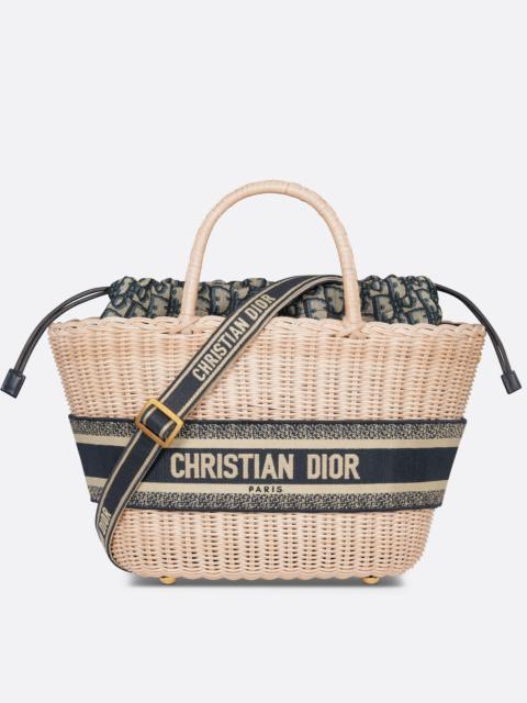 【VIPセール】DIOR 早い者勝ちセール！HAT BASKET バッグ BRANDED OUTLET | Dior Hat Basket Bag Fully Embroidered With