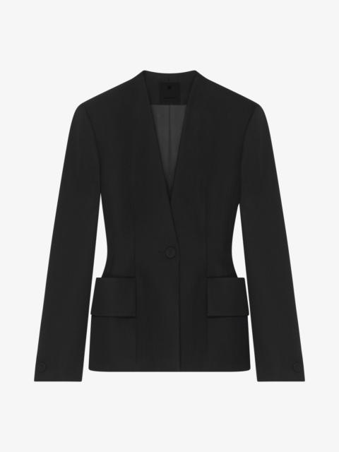 FITTED JACKET IN WOOL