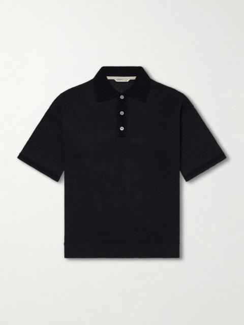A KIND OF GUISE Open-Knit Organic Cotton and Linen-Blend Polo Shirt
