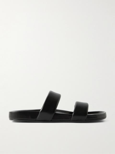 SAINT LAURENT Nichols Leather Slides