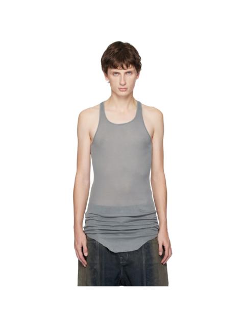Rick Owens Gray Concordians Basic Rib Tank Top