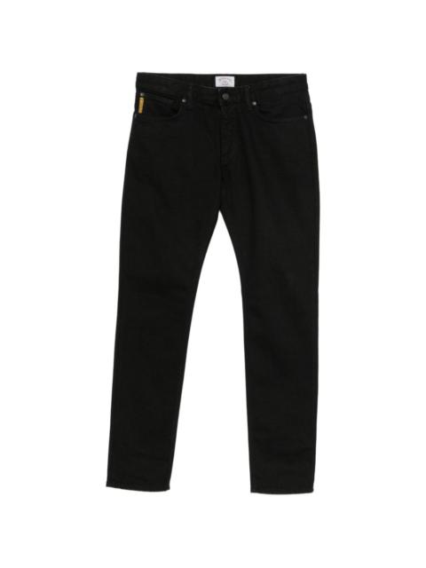 EMPORIO ARMANI logo-patch slim-fit jeans