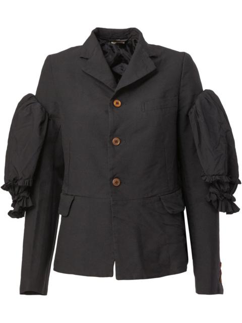 Comme Des Garçons ruffle sleeve blazer