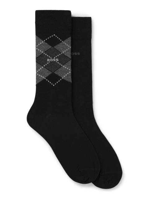 BOSS TWO-PACK OF REGULAR-LENGTH SOCKS IN A COTTON BLEND