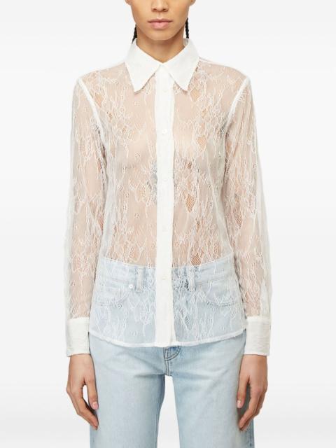 Our Legacy floral-lace long-sleeved shirt
