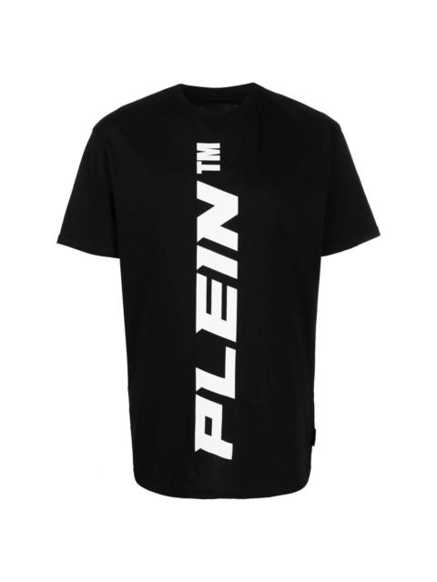 vertical logo print T-shirt