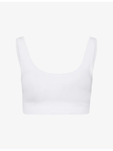 HANRO Touch Feeling Padded Crop Stretch-Woven Top