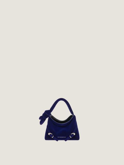 Givenchy NANO VOYOU BAG IN VELVET WITH BOW DETAIL