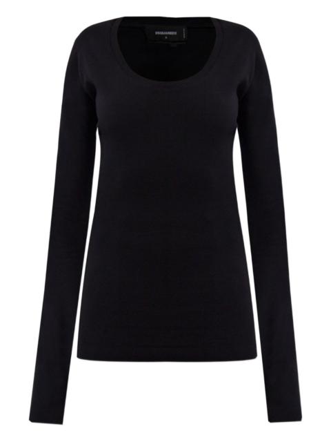 DSQUARED2 round-neck long-sleeve top