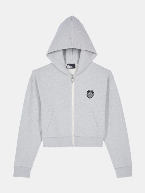 The Kooples GREY BLAZON HOODIE