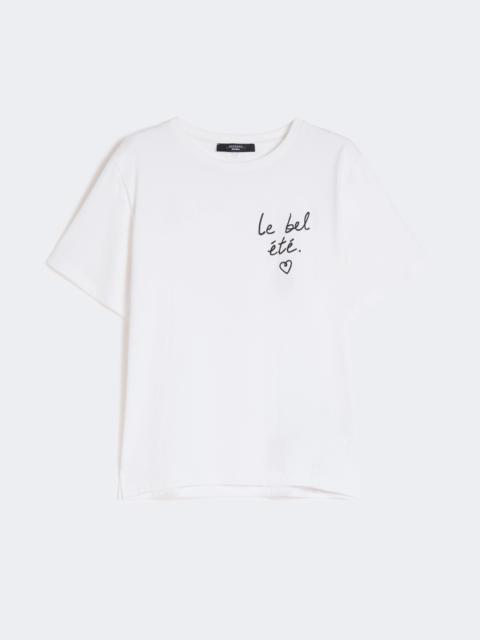 WEEKEND Max Mara Jersey T-shirt with graphics - WHITE