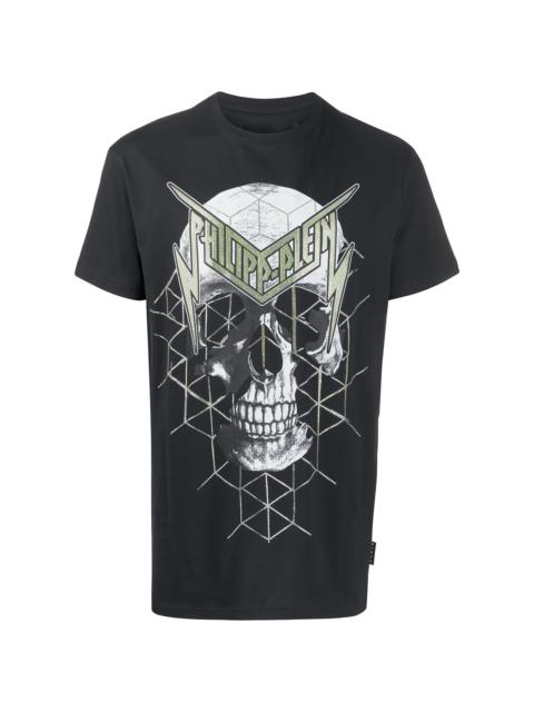 skull print short sleeve T-shirt