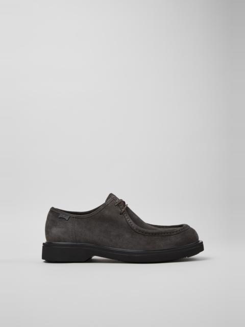 CAMPER Norman Gray Suede Shoes for Men.