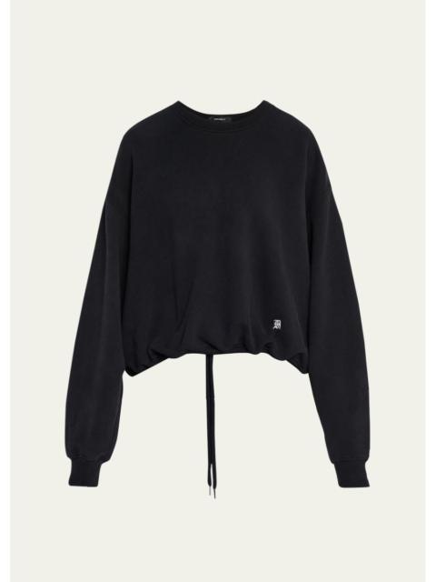 R13 New York Print Balloon-Sleeve Sweatshirt