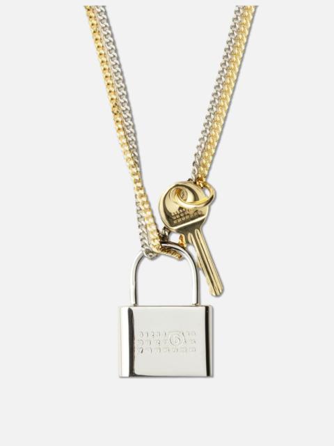 MM6 Maison Margiela LOCK & KEY NECKLACE